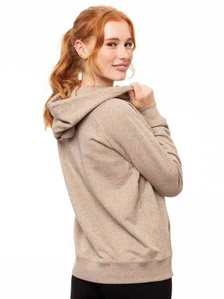 FellHerz FellHerz Damen Hoodie Kapuzenpullover, Sand, – Produktbild 3 von 5