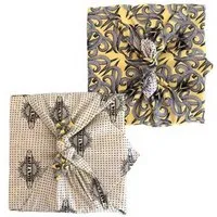 FabRap Gift Wrap FabRap Gift Wrap Wiederverwendbare Geschenkverpackung Furoshiki - FabRap (doppelseitig), Sunshine nouveau & make a wish, – Produktbild 1 von 1