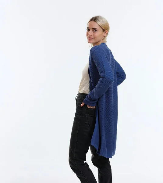Gary Mash GARY MASH Long-Cardigan Alamo aus Biobaumwolle, Ultramarin (blau), – Produktbild 2 von 4