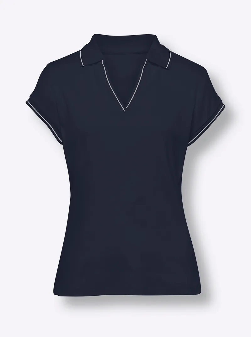 heine Poloshirt marine, Marine, – Produktbild 1 von 2