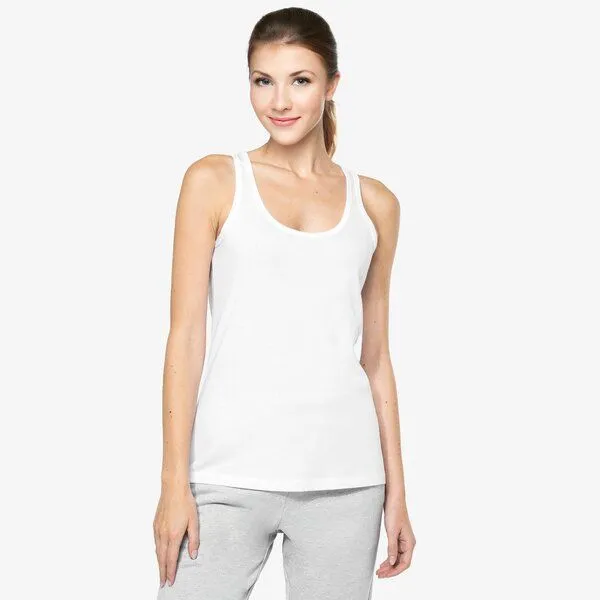 YTWOO YTWOO Slim Fit Damen Top, Weiß, – Produktbild 1 von 4