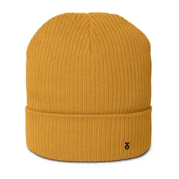 Rippenmütze aus Bio-Baumwolle Unisex - PepMelon schwarzes Logo – Produktbild 1 von 1