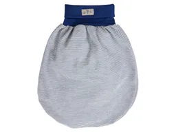 Lilano Lilano Baby Strampelsack Wolle Seide marine-geringelt Gr.1, für die ersten 6 Lebensmonate – Produktbild 1 von 1
