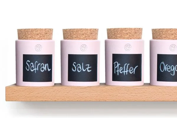 klotzaufklotz klotzaufklotz Gewürzregal Buche, Blassrosa, – Produktbild 1 von 4
