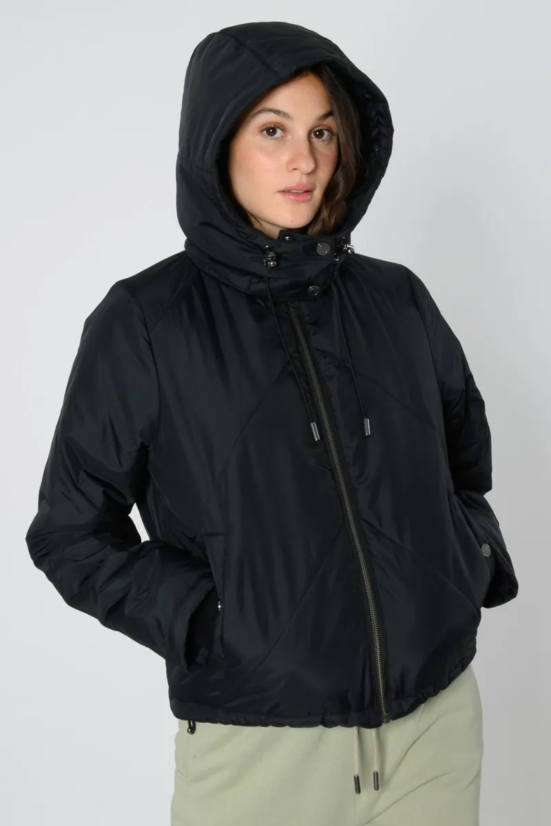 THOKKTHOKK ThokkThokk Damen vegan Kurze Schwarze Jacke, Schwarz, – Produktbild 2 von 2