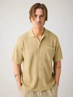 KnowledgeCotton Apparel KnowledgeCotton Apparel Regular Knit Shirt - aus Biobaumwolle – Produktbild 1 von 1