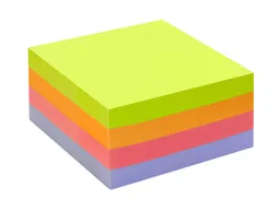 Info Info Haftnotizen "Recycling Würfel Mix Brillant" 2 x 400 Blatt, 75 x 75 mm, farbig sortier – Produktbild 1 von 1