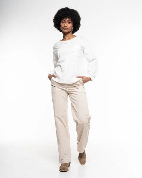 Alma & Lovis Alma & Lovis Lässige Cordhose aus Organic Cotton | Corduroy Pants, Grey moon (natur), – Produktbild 3 von 4