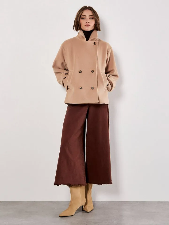 Apricot Apricot Kurzjacke Kurzjacke im Zweireiher Stil, Braun, – Produktbild 2 von 5