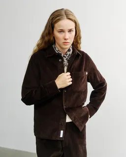 Rotholz Rotholz Damen vegan Hemd Aus Cord Schokoladenbraun – Produktbild 1 von 1