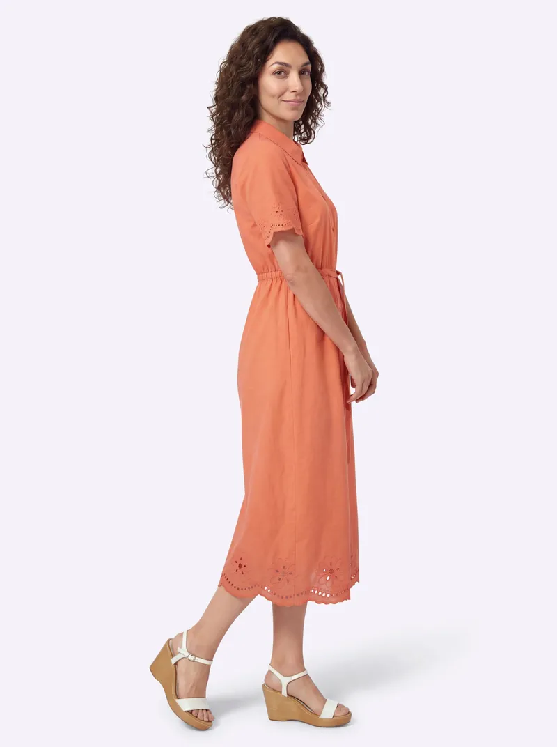 Witt Hemdblusenkleid papaya, Papaya, – Produktbild 2 von 2