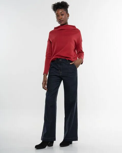 Alma & Lovis Alma & Lovis Trendige Marlene-Jeans aus Bio-Baumwoll Denim | Jeans Marlene, Night blue (blau), – Produktbild 2 von 3