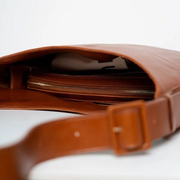 ann kurz ann kurz Versatile Hobo – Hobo-Tasche aus Leder, Nappa brown, – Produktbild 2 von 3