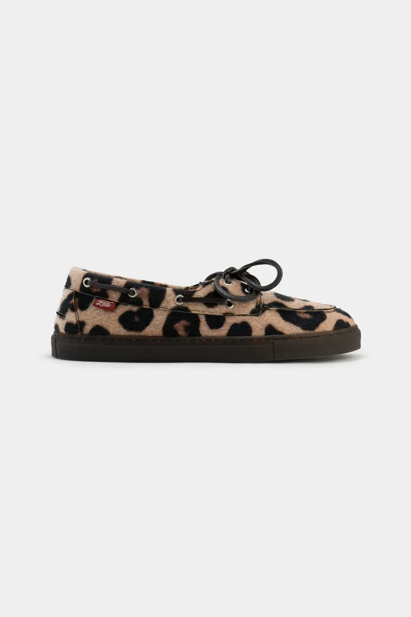 Zèta Zèta Damen vegan Schuhe Lagos Leopard Print, Schwarz, – Produktbild 1 von 2