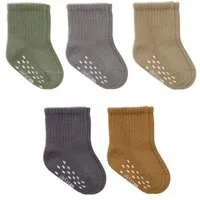 bistyle bistyle Baby-Socken Basic 5er-Pack – Kurzsocken, GOTS-zertifiziert, hoher Baumwollanteil Rutschfeste Sohle – Produktbild 1 von 1