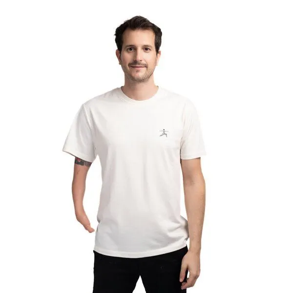 Natural Vibes Natural Vibes T-Shirt Yoga Bio GOTS | Bio T-Shirt | Weißes T-Shirt (Naturweiß) | Herren T-Shirt – Produktbild 3 von 4