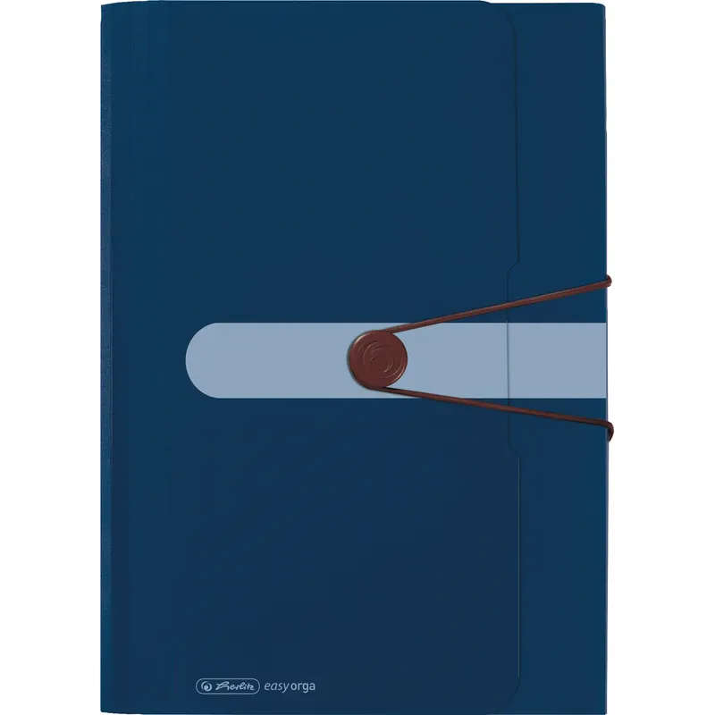 Herlitz Herlitz Fächermappe aus Recycling-PP mit 12 Fächern, DIN A4, Blau, – Produktbild 1 von 3