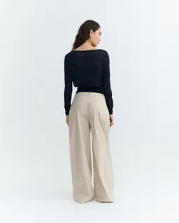 thinking mu Thinking MU Damen vegan Hose Weites Bein Patty Beige – Produktbild 1 von 1