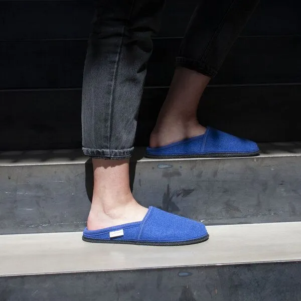 Gottstein Gottstein Filz-Hausschuh Villach - Pantoffel für Damen & Herren aus 100% Schurwolle, Blau, – Produktbild 2 von 3
