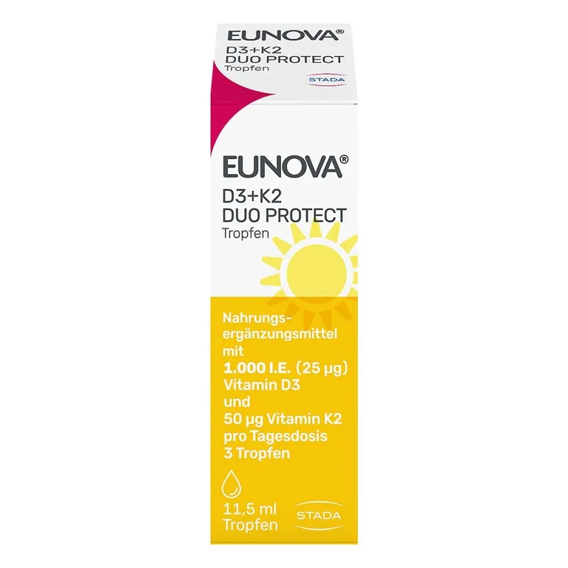 Eunova Eunova DuoProtect Vitamin D3+K2 1000IE/50UG – Produktbild 1 von 1