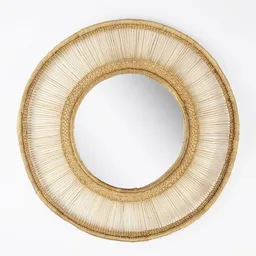 By Native By Native Spiegel Malawi Sun aus Rattan, rund, fair und nachhaltig hergestellt – Produktbild 1 von 1