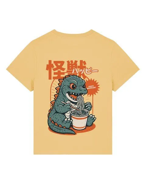 watapparel watapparel T-Shirt Frauen Ramen Dino, Nispero, – Produktbild 4 von 4