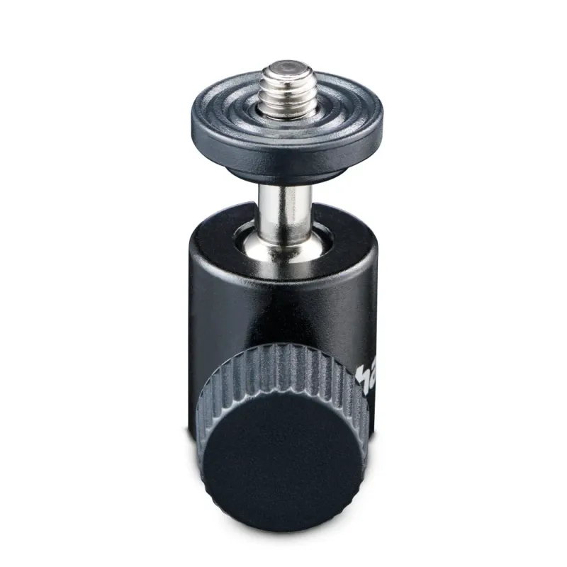 Hama Hama Kugelkopf für Stative, 38 mm Höhe, für 1/4" Gewinde, Ø 20 mm, Schwarz, – Produktbild 5 von 5