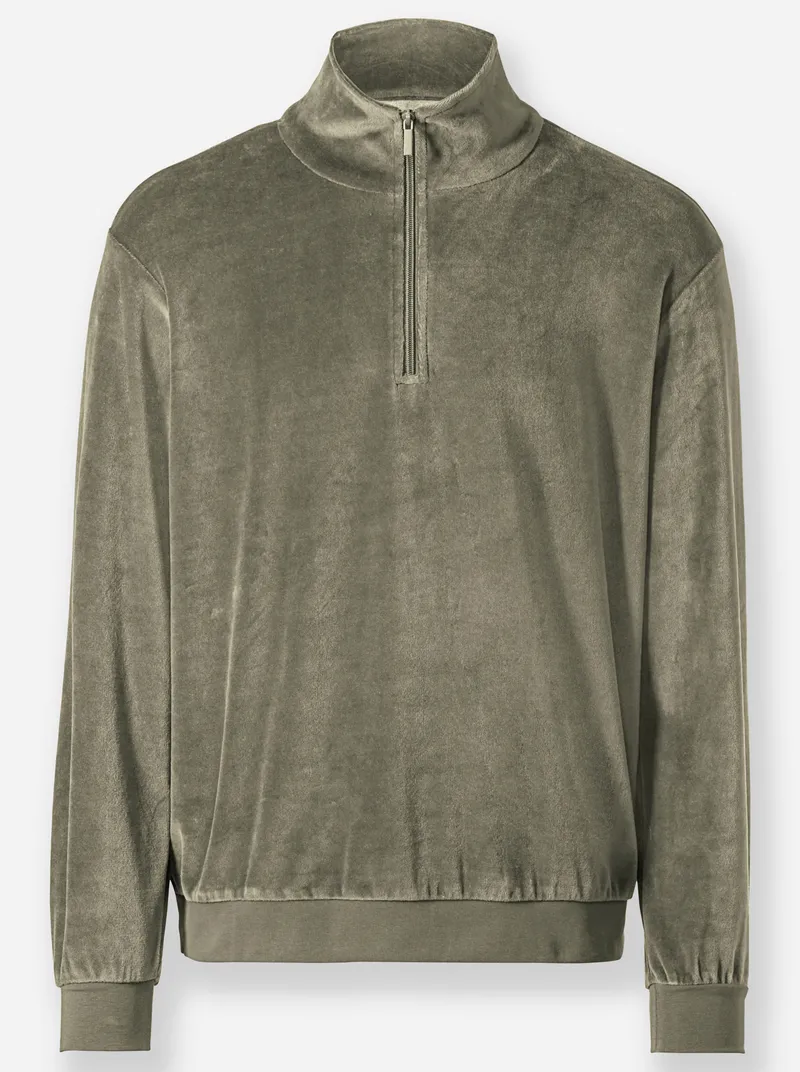 Catamaran Nicki-Sweatshirt, Khaki, – Produktbild 1 von 2