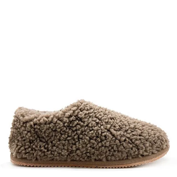 thies Hausschuh aus Schaffell "thies 1856 ® Cozy Sheep Low Slipper Boots", Elephant grey, – Produktbild 1 von 4