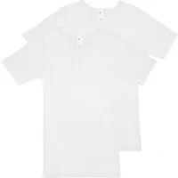 Haasis Bodywear Haasis Bodywear Herren Basic Shirt Rundhals Feinripp 2er Pack, Weiss, – Produktbild 1 von 1