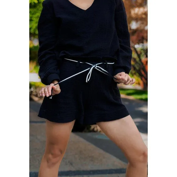 Hutch&Putch Hutch&Putch Musselin-Shorts "Xenia", Schwarz, – Produktbild 3 von 4