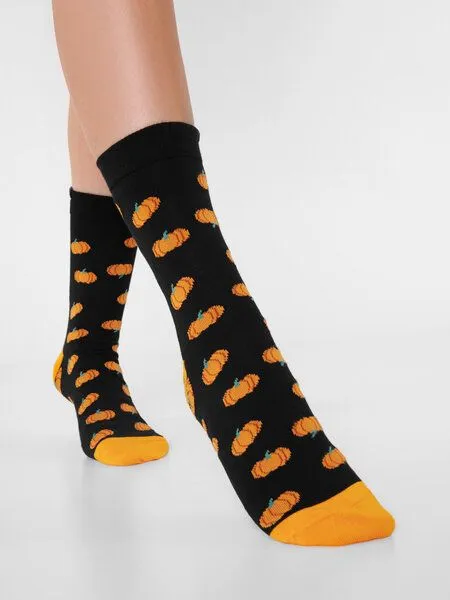 Natural Vibes Natural Vibes Bunte Socken Bio GOTS | Herren Damen Socken | Gemüse, Kürbisse, – Produktbild 1 von 3