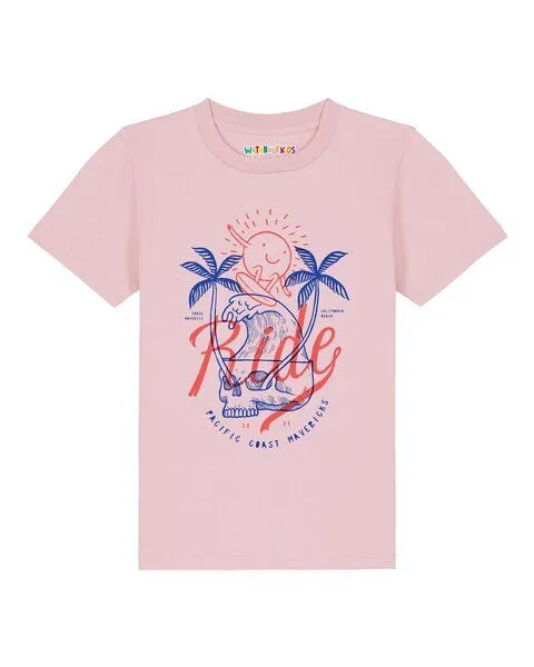 watabout.kids watabout.kids T-Shirt Kinder Ride the waves, Cotton pink, – Produktbild 1 von 2
