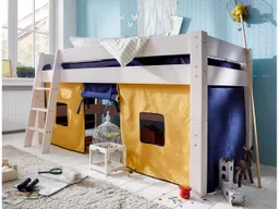 Hochbett "Tobykids" halbhoch B90xT200xH110 cm, Kiefer weiß – Produktbild 1 von 1