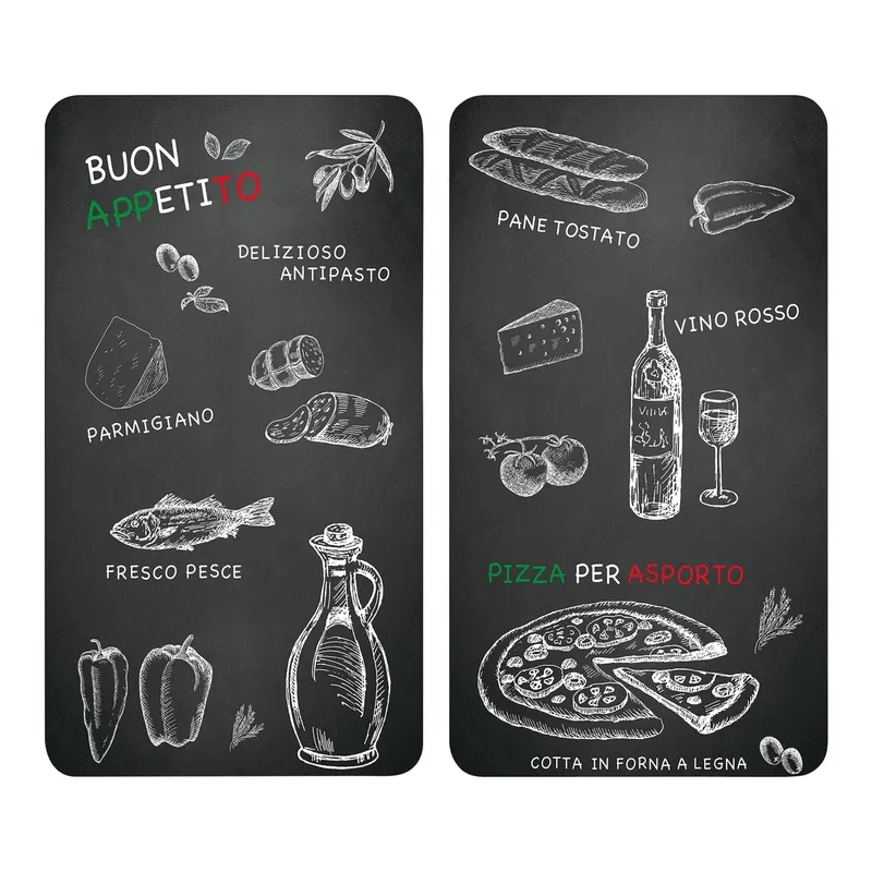 Kesper Herdabdeckplatte, 2er Pack, Schwarz, – Produktbild 1 von 4