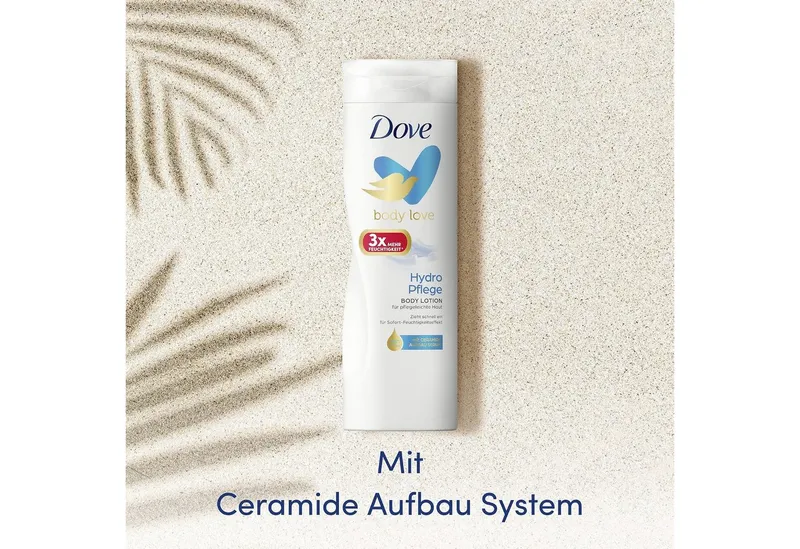 Dove Dove Bodylotion 1x Dove Body Lotion Hydro Pflege 400 ml, 1-tlg., Körperpflege für pflegeleichte Haut mit 3x mehr Feuchtigkeit – Produktbild 3 von 5