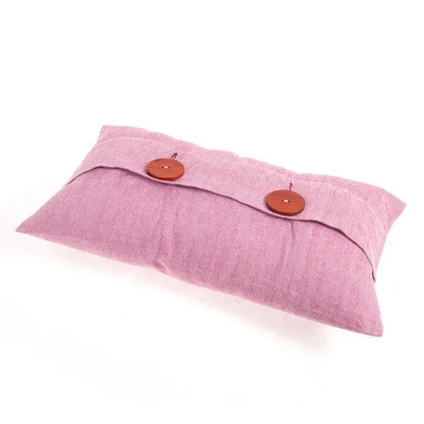 HängemattenGlück HängemattenGlück Kissenbezug aus reiner Bio Baumwolle 50x30cm viele Farben, Rose (rosa), – Produktbild 1 von 4