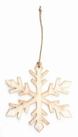 El Puente El Puente Hängedeko "Schneeflocke" | Fair Trade & Handmade aus Indien – Produktbild 1 von 1