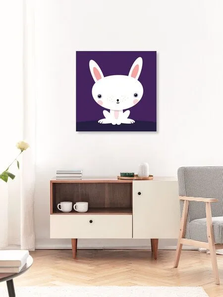 Photocircle Photocircle Poster / Leinwandbild - Kinderzimmerbild Kawaii Hase – Produktbild 2 von 4