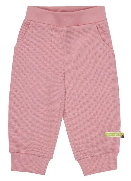 loud + proud loud + proud Babys & Kinder Hose Waffel, GOTS-zertifiziert, Sorbet(rosa), – Produktbild 1 von 2