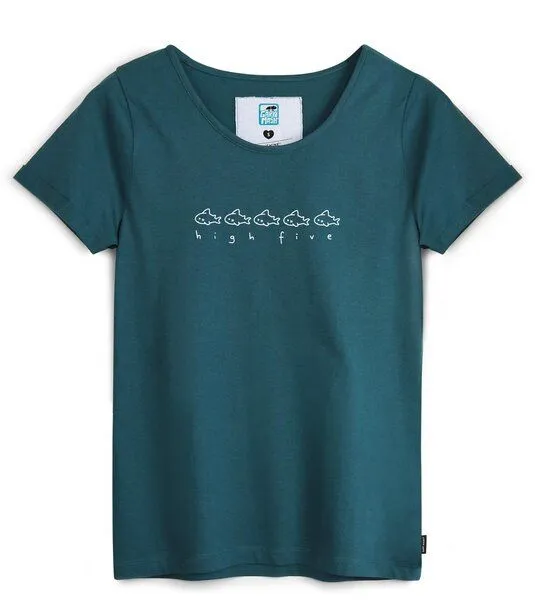 Gary Mash GARY MASH Shirt Taylor High Five aus Bio-Baumwolle, Dunkles petrol (petrol), – Produktbild 1 von 4