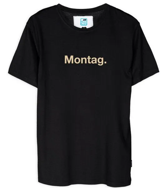 Gary Mash GARY MASH Shirt Montag. aus Biobaumwolle, Schwarz, – Produktbild 5 von 6
