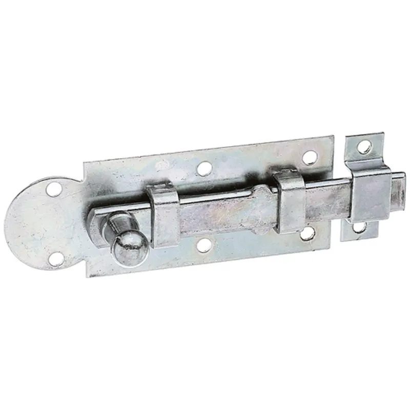Alberts ALBERTS Fensterriegel, mit Knopf, gerade, mit Schlaufe, disp., Platte LxB100x30 mm – Produktbild 1 von 1
