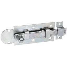 Alberts ALBERTS Fensterriegel, mit Knopf, gerade, mit Schlaufe, disp., Platte LxB100x30 mm – Produktbild 1 von 1