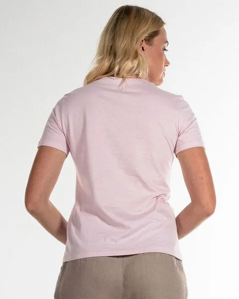 Alma & Lovis Alma & Lovis Royal Jersey Shirt aus feinster Organic Cotton | Single T, Dusty rose (rosa), – Produktbild 3 von 3