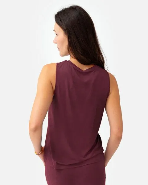 Lotuscrafts Lotuscrafts Naima Top, Dark cranberry, – Produktbild 2 von 4