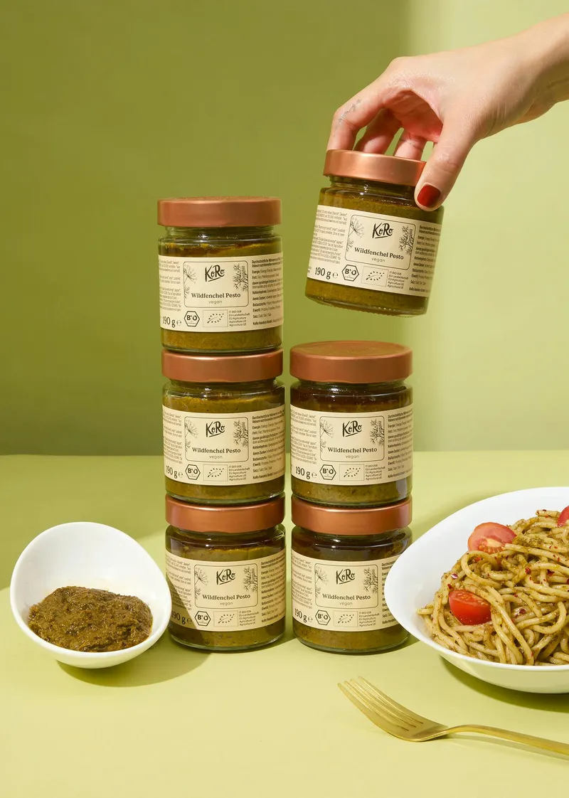 KoRo Bio Fenchelpesto mit wildem Fenchel 6 x 190 g – Produktbild 3 von 5