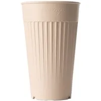 reMAIN reMAIN MAINcup - 4 St. nachhaltige Mehrweg-Trinkbecher 400 ml aus recyceltem Kunststoff – Bruchfest, Spülmaschinenfest & Stapelbar – Perfekt für Cocktails, Kinder, Gastro & Outdoor, Elfenbeinweiß, – Produktbild 2 von 3