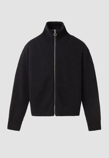 recolution Damen Strickcardigan aus Wolle und Baumwolle - TAPIOCA - recolution, Black (schwarz), – Produktbild 1 von 1