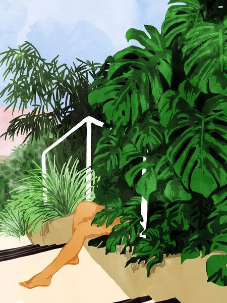 Photocircle Photocircle Poster / Leinwandbild - Hiding in Green – Produktbild 1 von 4